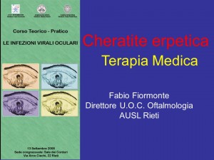 terapia cheratite HSV